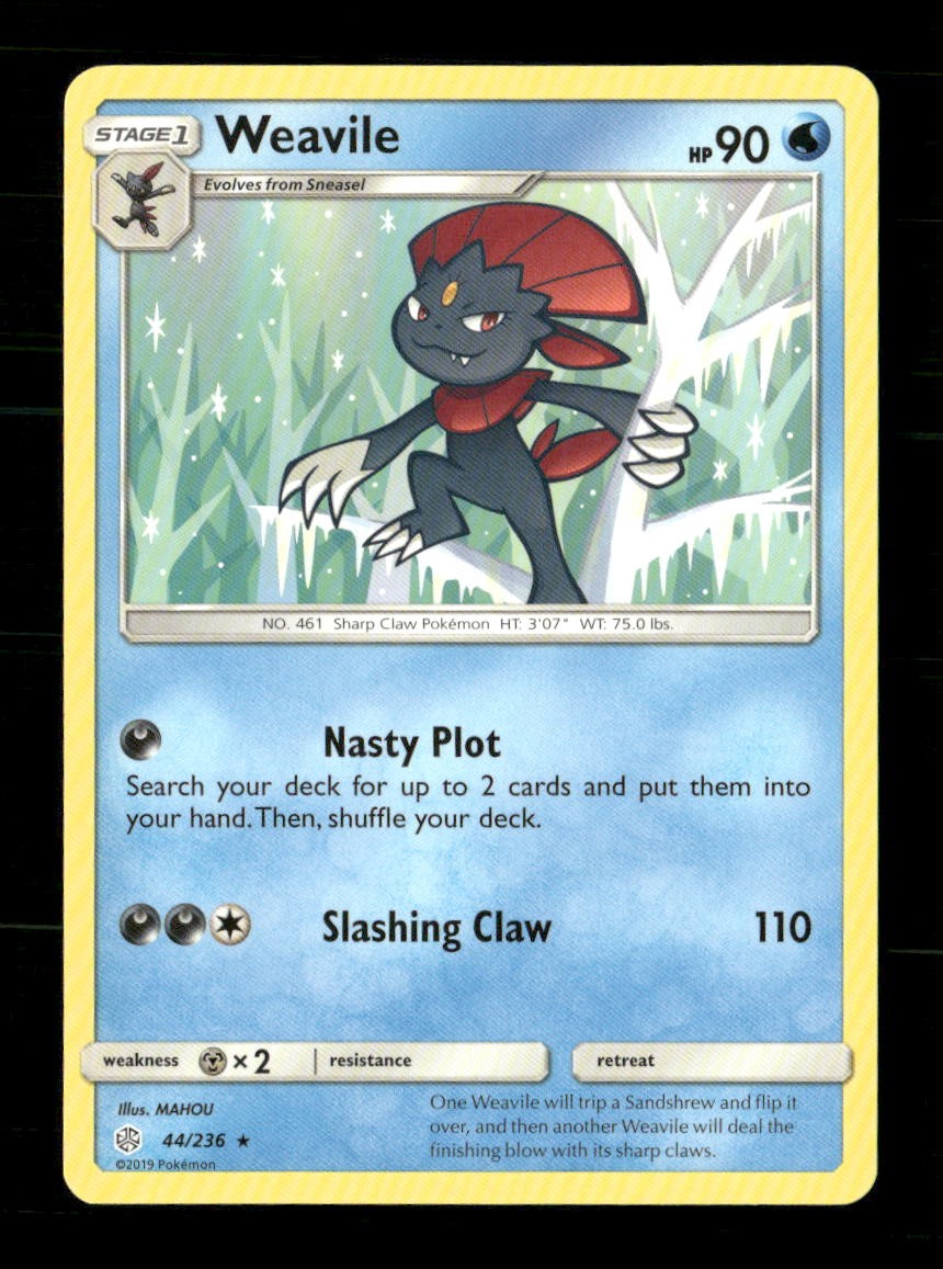 Weavile 44/236 Cosmic Eclipse NM/M Pokemon