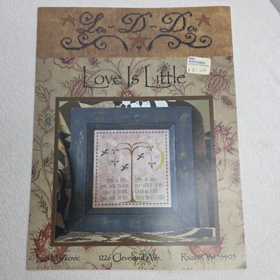 La D Da Love Is Little Thread Chart Pattern Cross Stitch