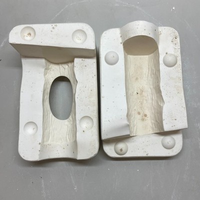 Ceramic Slip Mold Tree Trunk Log Bark Texture Holland #H182