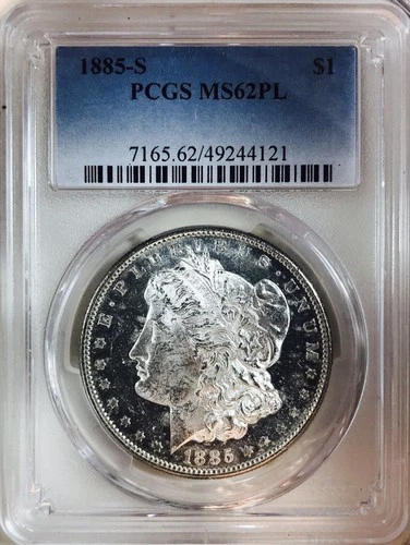 1885 S MORGAN DOLLAR! PCGS MS62 PL! UNREAL! GORGEOUS! FABULOUS! WOW! NR #VIP116