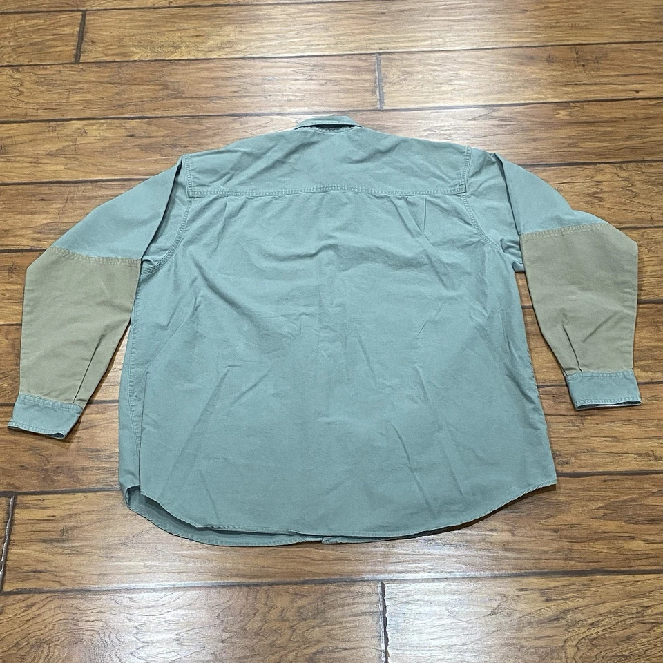 Camisa Columbia Para Hombres 2XL Tiro Caza Exterior Parche Acolchado De Colección Verde Foto 2 de 4