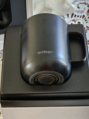 Ember 12oz Ceramic Temperature Controlled Smart Mug - Black- NEW w BOX
