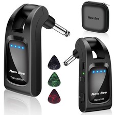 Wireless Guitar System 2.4 GHz with 6 Channels Rechargeable Audio Wireless Gu...