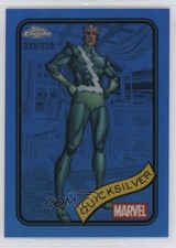 2025 Topps Chrome Marvel Comics Blue Refractor 39/299 Quicksilver #121 1co7