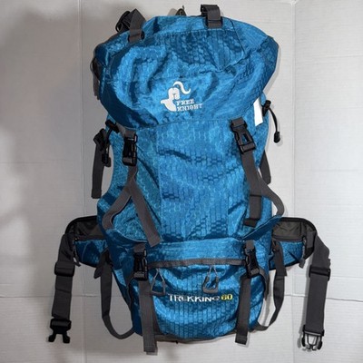 Free Knight Unisex Trekking 60 grey Hiking Back pack 60L Waterproof rain cover