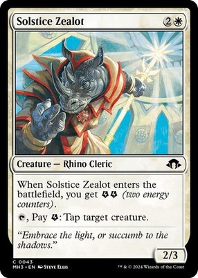 Solstice Zealot Common Modern Horizons 3 #43 Near Mint FOIL