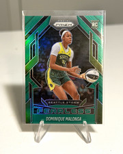 2025 Panini Prizm WNBA Fearless Dominique Malonga Green Prizm RC #14 Storm