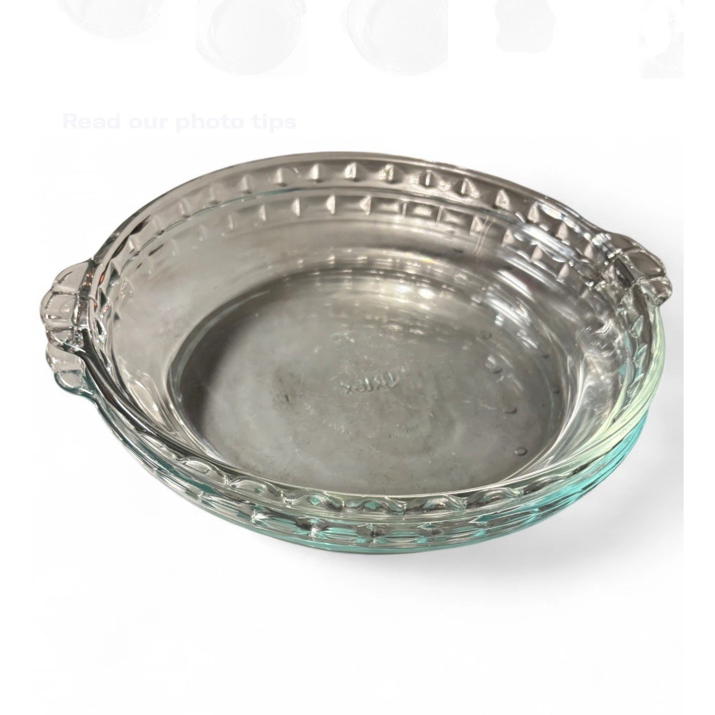 Pyrex Bakeware 9.5 Inch Scalloped Pie Plate Deep Baking Dish Set of 2 Classic