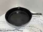 VTG Griswold Cast Iron #10 Large Block Logo Skillet W/Heat Ring LBL 716A ERIE