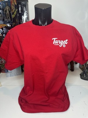 Target Store Employee Red Trainer Tee Uniform T-Shirt Large Official Retail Old