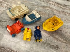 Vintage Eldon 1968 BILLY BLASTOFF SCUBA SCOUT Figure Vehicle Lot