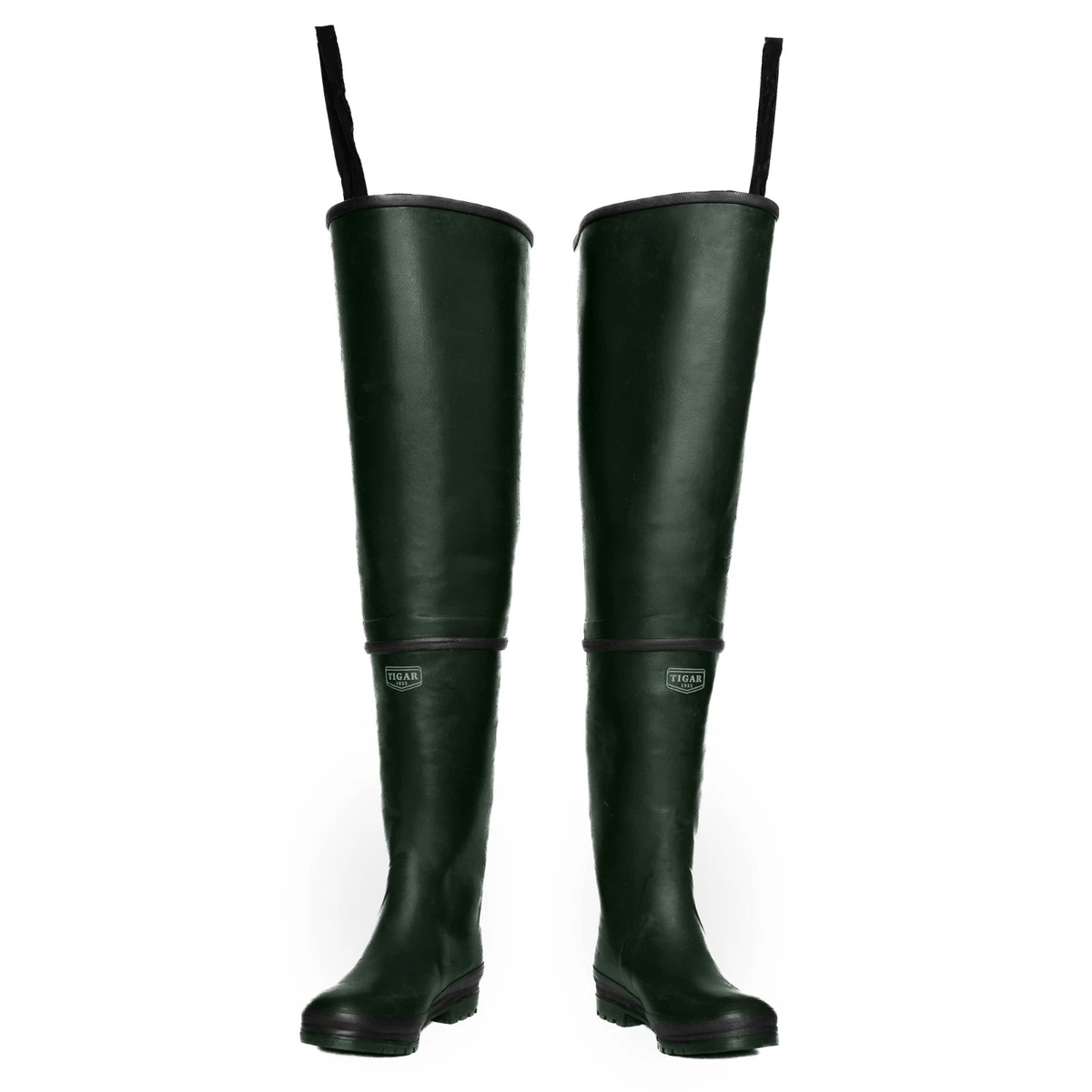 Bottes en cuir turquoise métallisé
