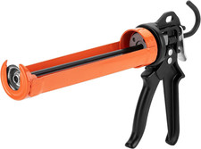 Bates- Caulking Gun, 24:1 High Thrust Ratio, Orange, Caulking Tool Gun, Heavy Du