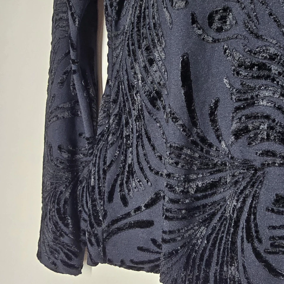 Top Vintage Hanky Panky Mujer Talla M Negro Floral Burnout Terciopelo Gótico Capricho Foto 2 de 4