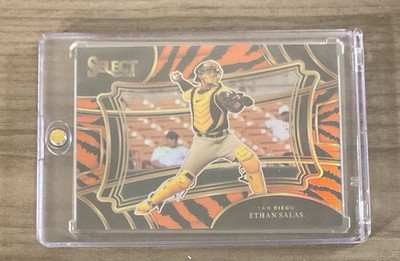 2024 panini select baseball diamond level ethan salas TIGER STRIPE RARE