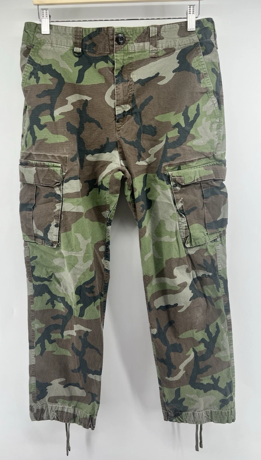 Nike SB Flex FTM Camo Ripstop Cargo Pants Tag 32 Meas 34 28" Inseam