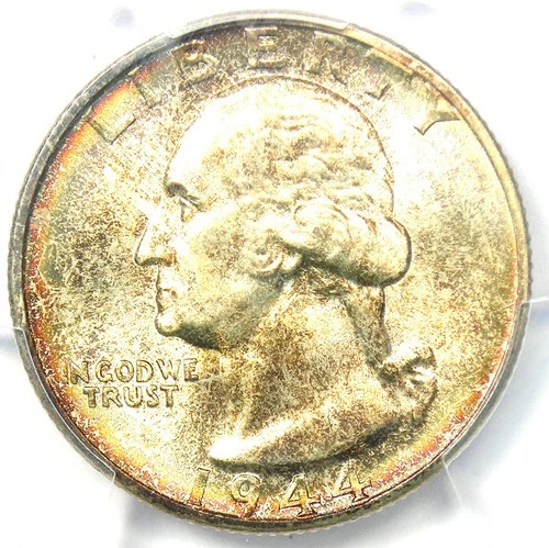 1944-S Washington Quarter 25C - Certified PCGS MS67+ Plus Grade - $800 Value!