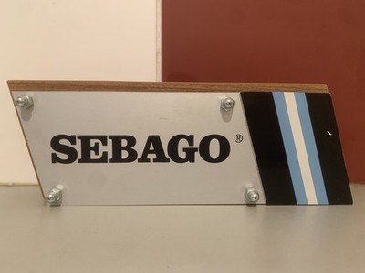 Sebago Aufsteller Plakatwand Modegeschäfte Sammlung Neu aus Lagerbestand »