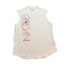 Nike NYC 06 Women’s Sleeveless Tennis Tank Top Small White Red Graphic Sports
