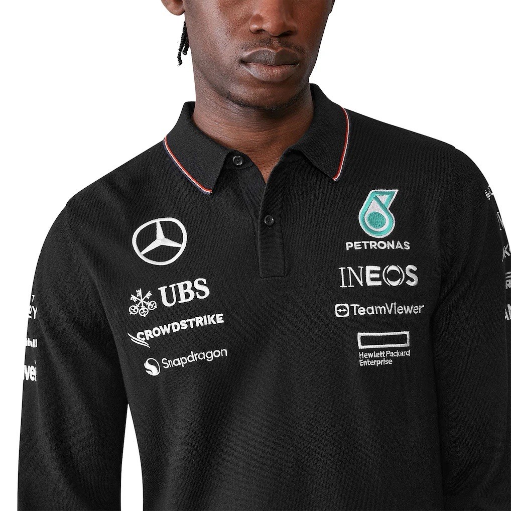Tommy Hilfiger Mercedes AMG Petronas F1 Long Sleeve Polo Shirt