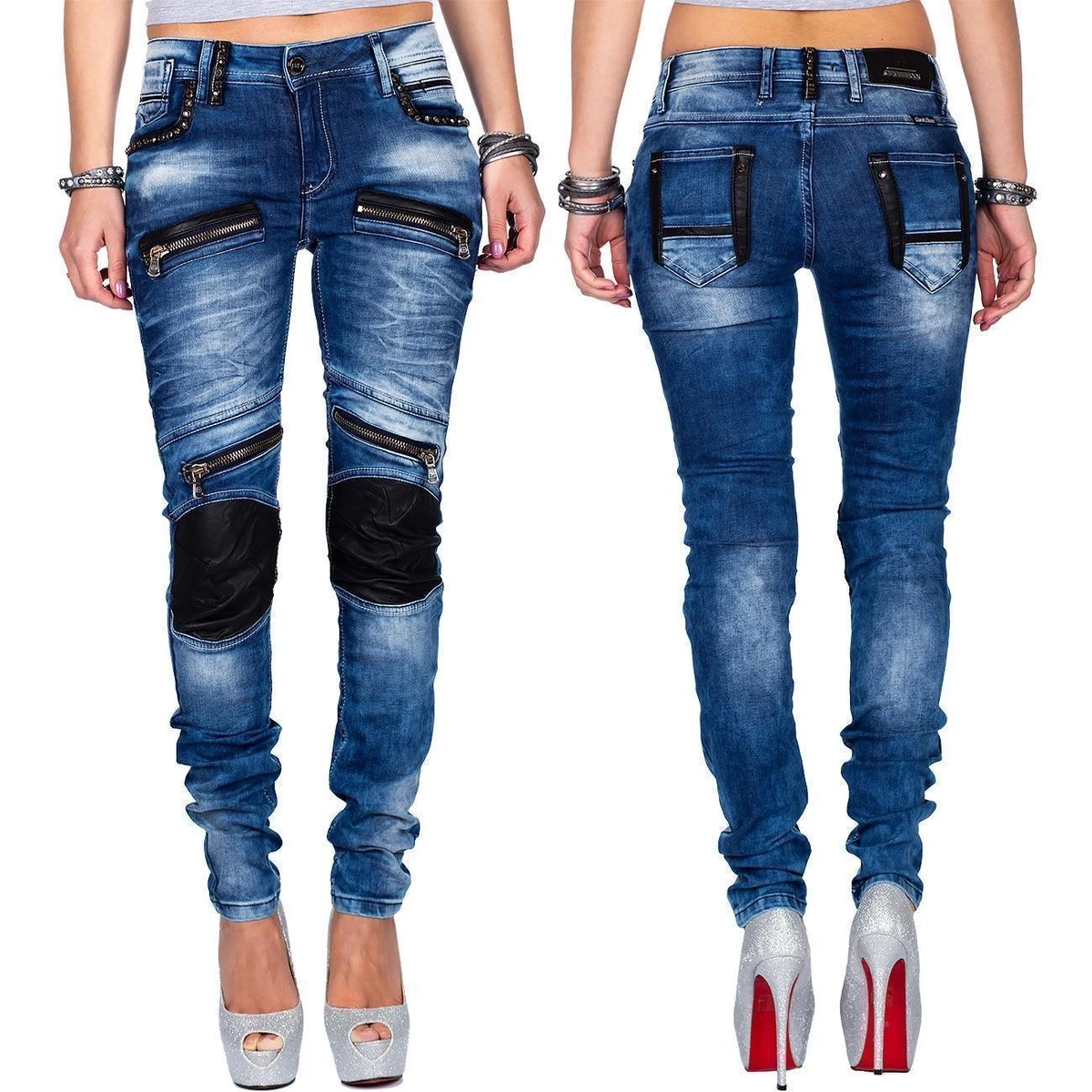 Cipo & Baxx Damen Jeans BA-CBW0313, W32/L34