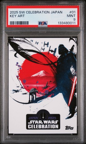 2025 STAR WARS CELEBRATION JAPAN SWC25-01 KEY ART PSA 9 MINT +FREE SHIPPING