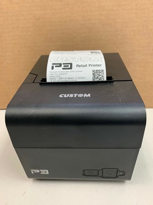 Custom USA 911MH010400733 P3 Térmica Impresora de  recibos-Usb/serial/Ethernet | eBay
