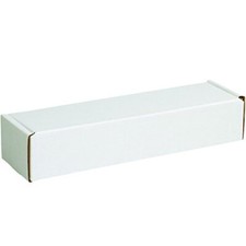 Aviditi White Corrugated Cardboard Mailing Boxes, 24" x 2" x 2", Pack of 50,