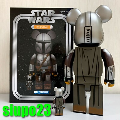 Medicom 400% + 100% Bearbrick ~ Star Wars Be@rbrick Mandalorian