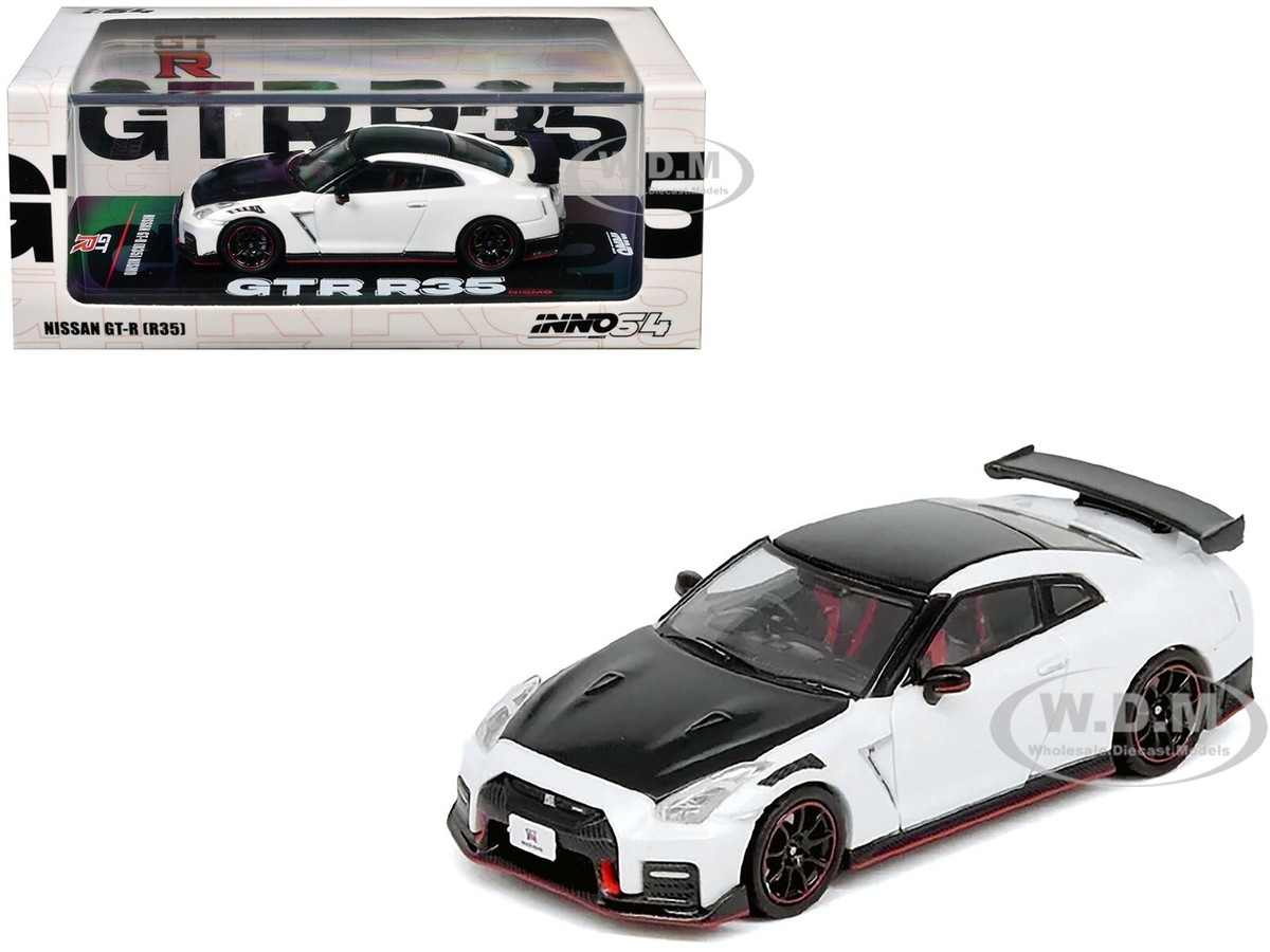 NISSAN GT-R (R35) NISMO RHD WHITE 1/64 DIECAST BY INNO