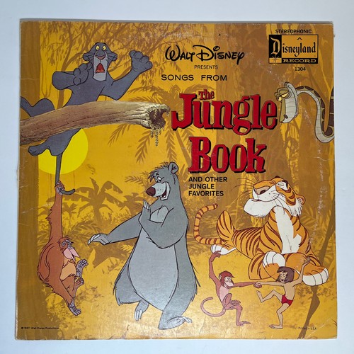 Walt Disney The Jungle Book and other Favorites LP Vinyl Disneyland Record 1967
