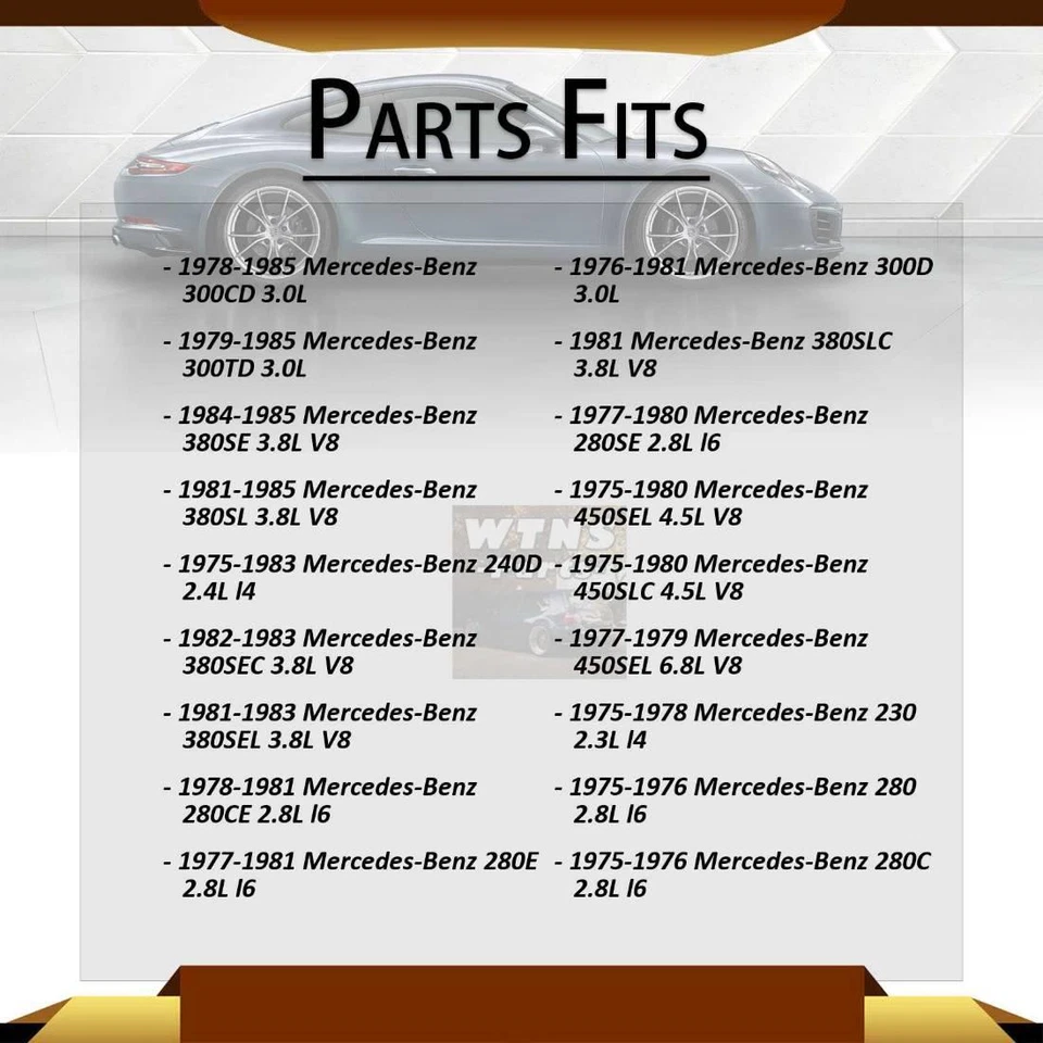 Conjunto de juntas CV traseras 2 piezas para 1978 1979 1980 1981 Mercedes-Benz 280CE 2,8 L Foto 2 de 4