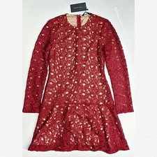 ZARA long sleeve lace Mini dress Women's Size M