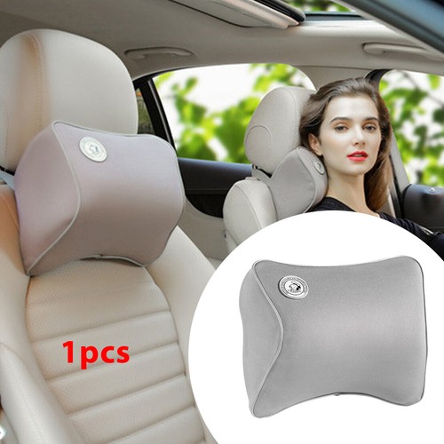 Cloth Grey) Car Neck Headrest Pillow Cushion Car Seat Memory Foam Pad Sleep Side Head on Cloth Grey) Car Neck Headrest Pillow Cushion Car Seat Memory Foam Pad Sleep Side Head on