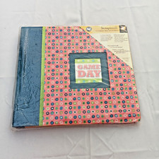 Game Day Sports Scrapbook Album 12 x 12 Expandable Includes 10 Pages Protectors
