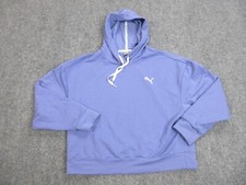 Puma Sweater Womens Medium Purple Cropped Lig...