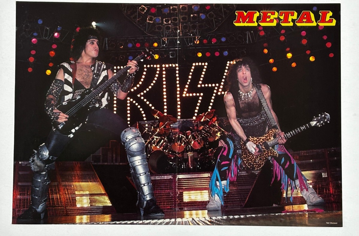 KISS Poster Centerfold Animalize Concert Tour Gene Simmons Stanley