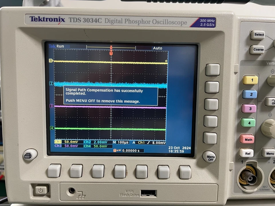 Tektronix TDS3034C Digital Oscilloscope 300MHz, 4Ch, 2.5 GS/s , SPC PASSED_ 0145 - Image 2 of 4