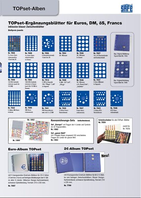SAFE Hoja Complementaria Nr 7822-21 Para Monedas De 2 Euros, Compatible Con El álbum TopSet, Transparente Y A Todo Color