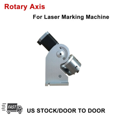 80D Rotary Holder Rotary Axis for Fiber Laser Marking Engraver Machine US Stock