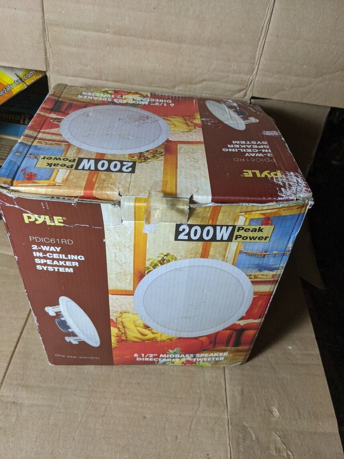 Pyle Dryver Pro Ceiling Speakers 2way Mid Base pair 200w Klassiek, uitverkoop