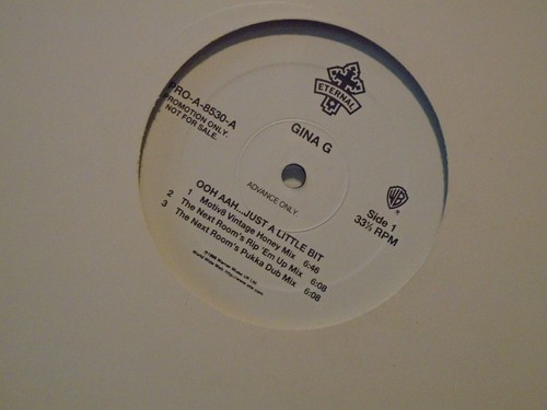 GINA G-Ooh Ahh Just A Little Bit-Promo 12" Vinyl LP-5 Mixes-1996 Warner Bros - Picture 2 of 3