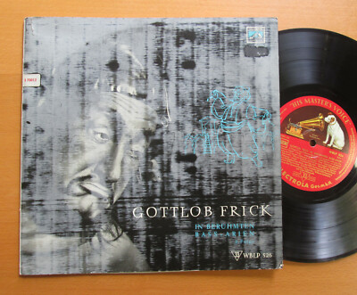 WBLP 526 Gottlob Frick In Beruhmten Bass Arien EMI Electrola 10'' Vinyl VG/VG