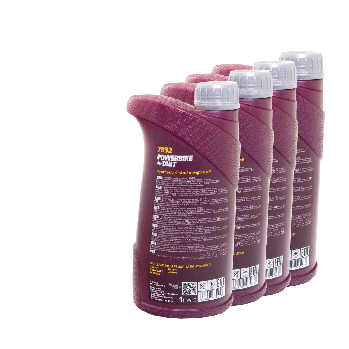 Motoröl MANNOL 15W-50 4T 4x 1Liter Für Aprilia BMW Ducati MZ MUZ - Foto 3
