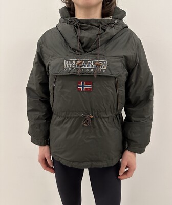 Napapijri Rainforest Winter Anorak Navy Rain Hooded Coat Jacket