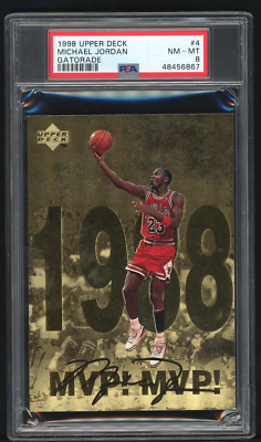 1998 UPPER DECK GATORADE MICHAEL JORDAN 1-12 COMPLETE SET-PSA 9,8
