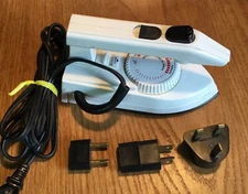 Foldable Travel Steam Iron SUNBEAM Model 3939 Dual Voltage~WATER RESERVOIR~adapt