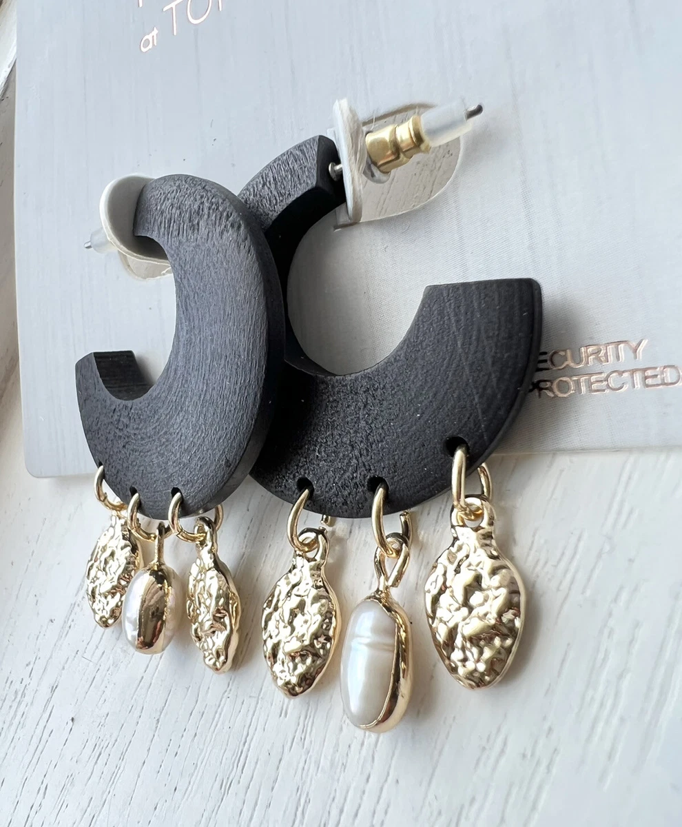 Topshop pearl deals drop earrings