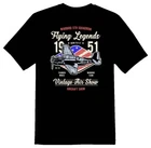 Flying Legends warbird 5th squadron vintage air show  tee shirt black or white