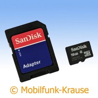 Speicherkarte Sandisk Microsd 16GB F. Samsung GT-S7250 / S7250